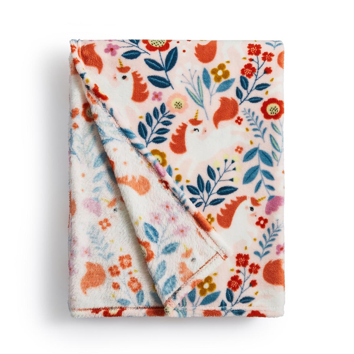 Unicorn Fleece Throw Blanket – image 2
