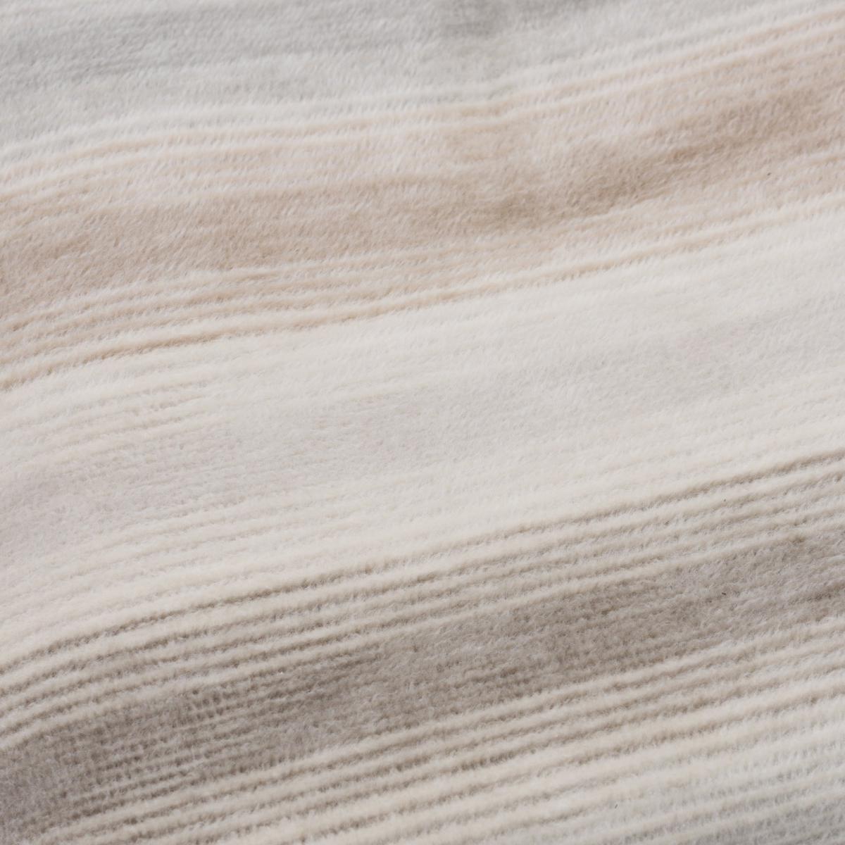 Thermosoft Ombre Stripe Natural Throw Natural – image 3