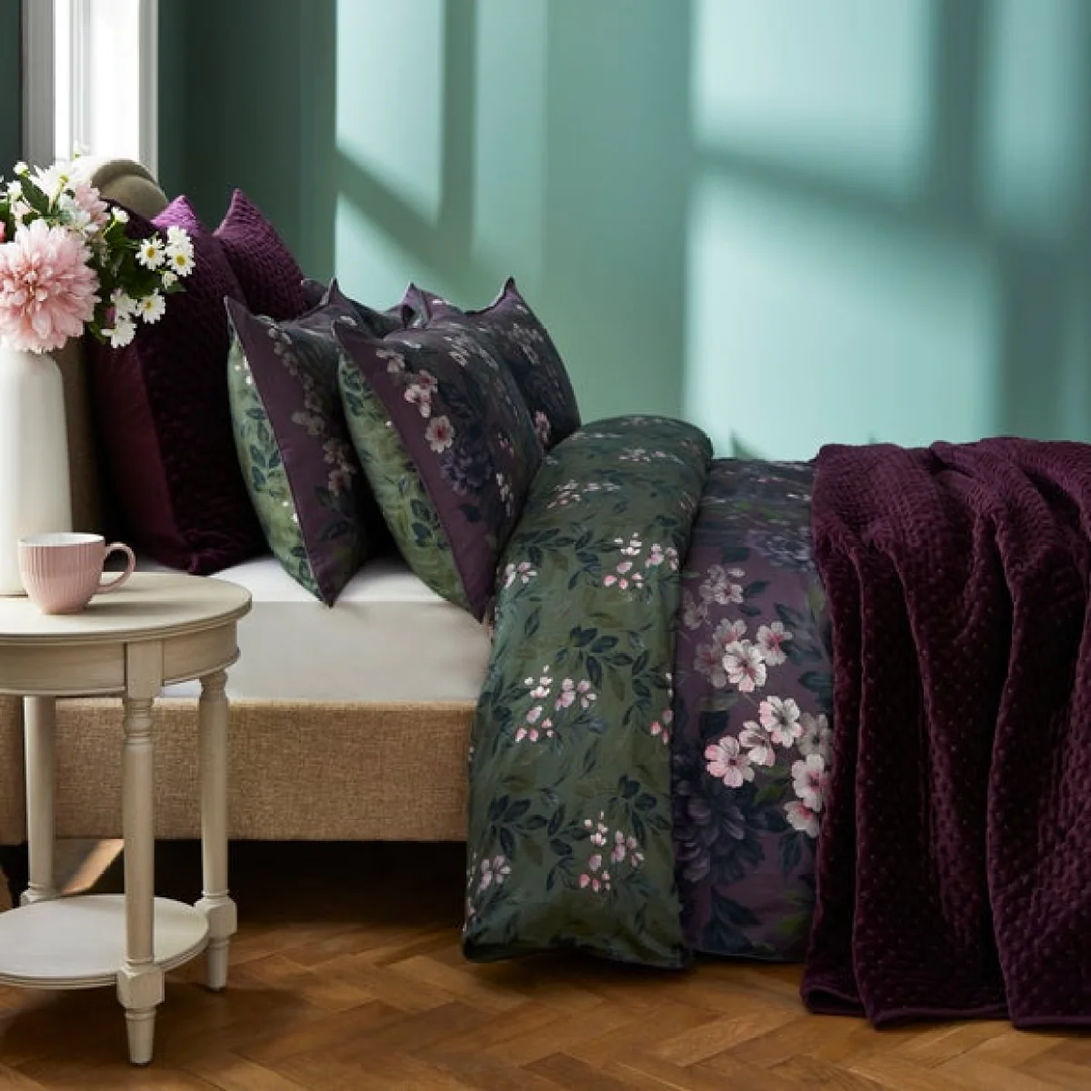Dorma Genevieve Bedspread Magenta – image 5