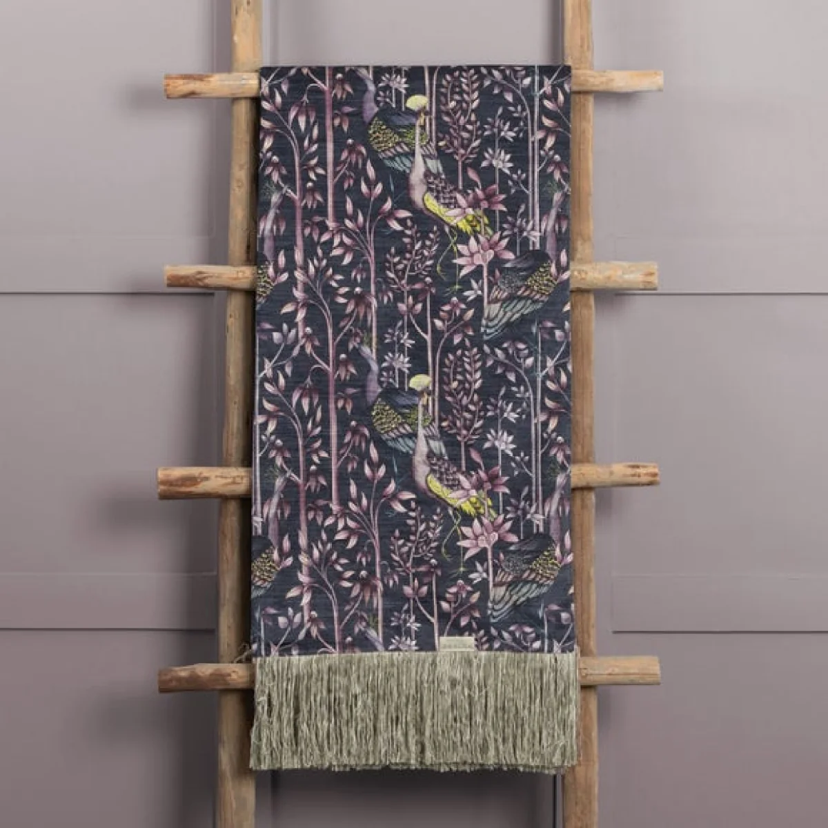 Bennu Cotton Throw 136cm x 200cm Amethyst (Purple) – image 1