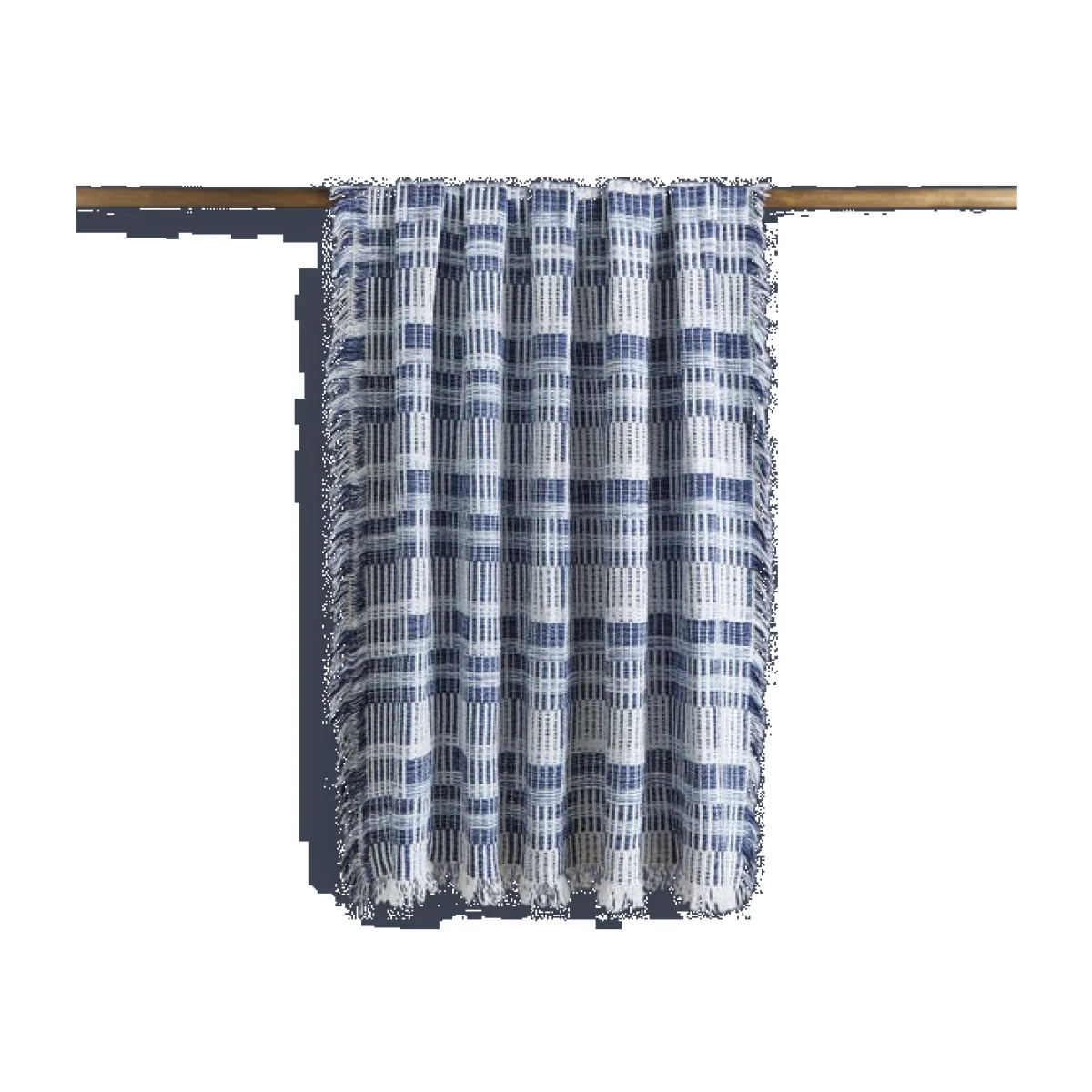 West Grid Throw Blue