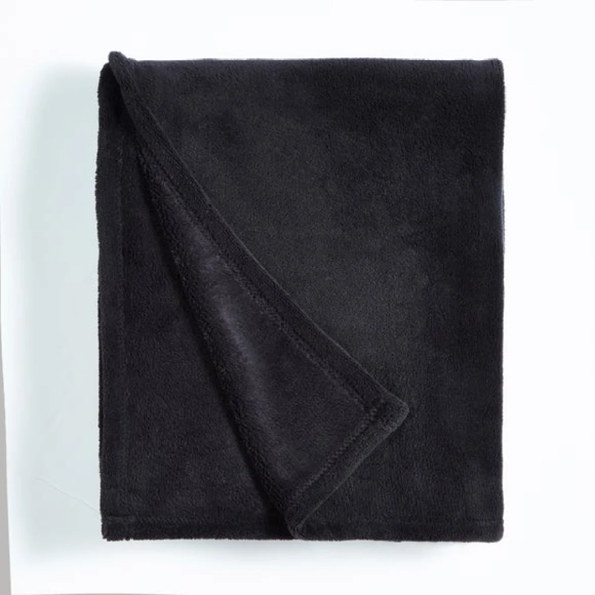 Soft Fleece Recycled Throw, 130x170cm Black (2) – image 3