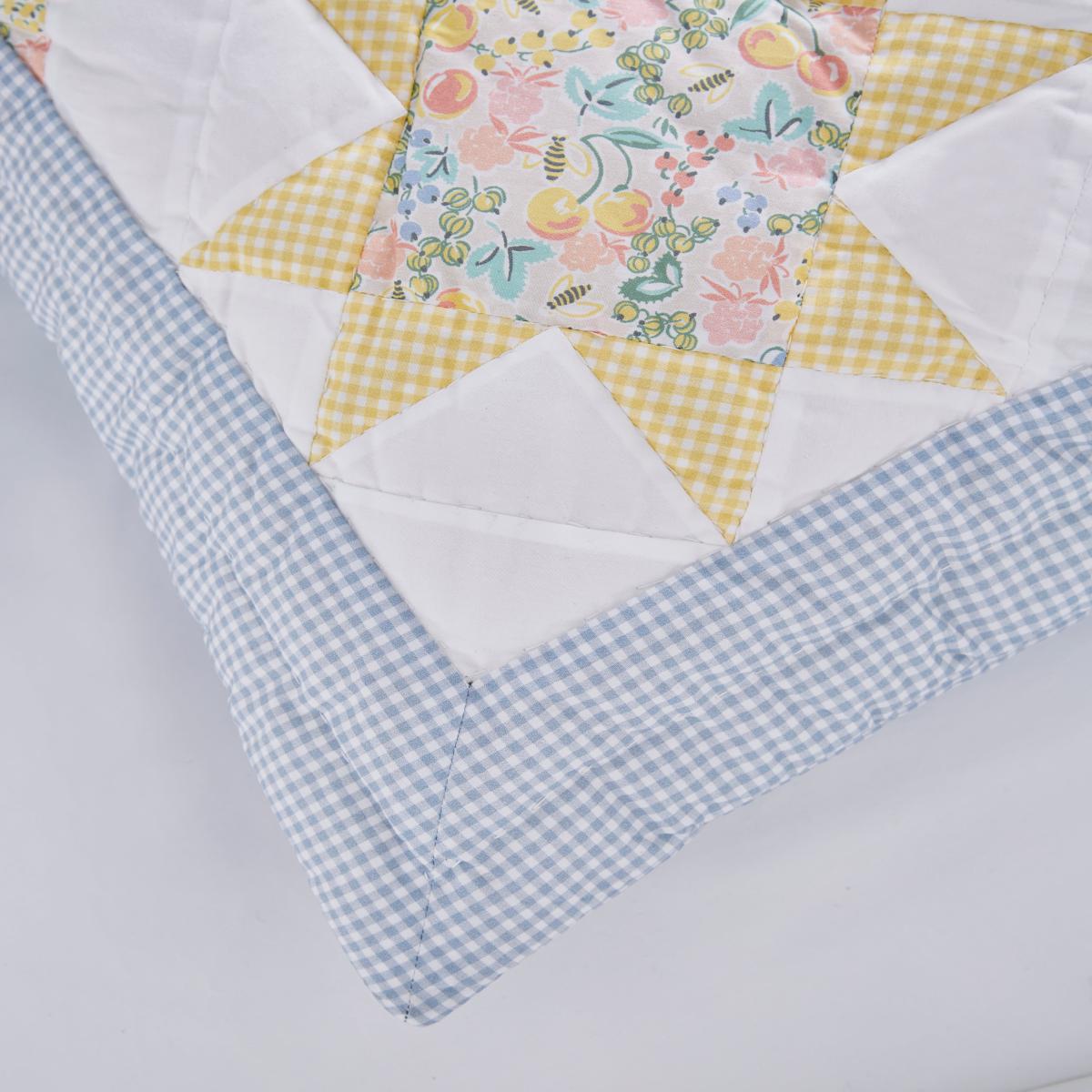 Dorma Decades Nancy Rose Blue Bedspread Blue – image 3