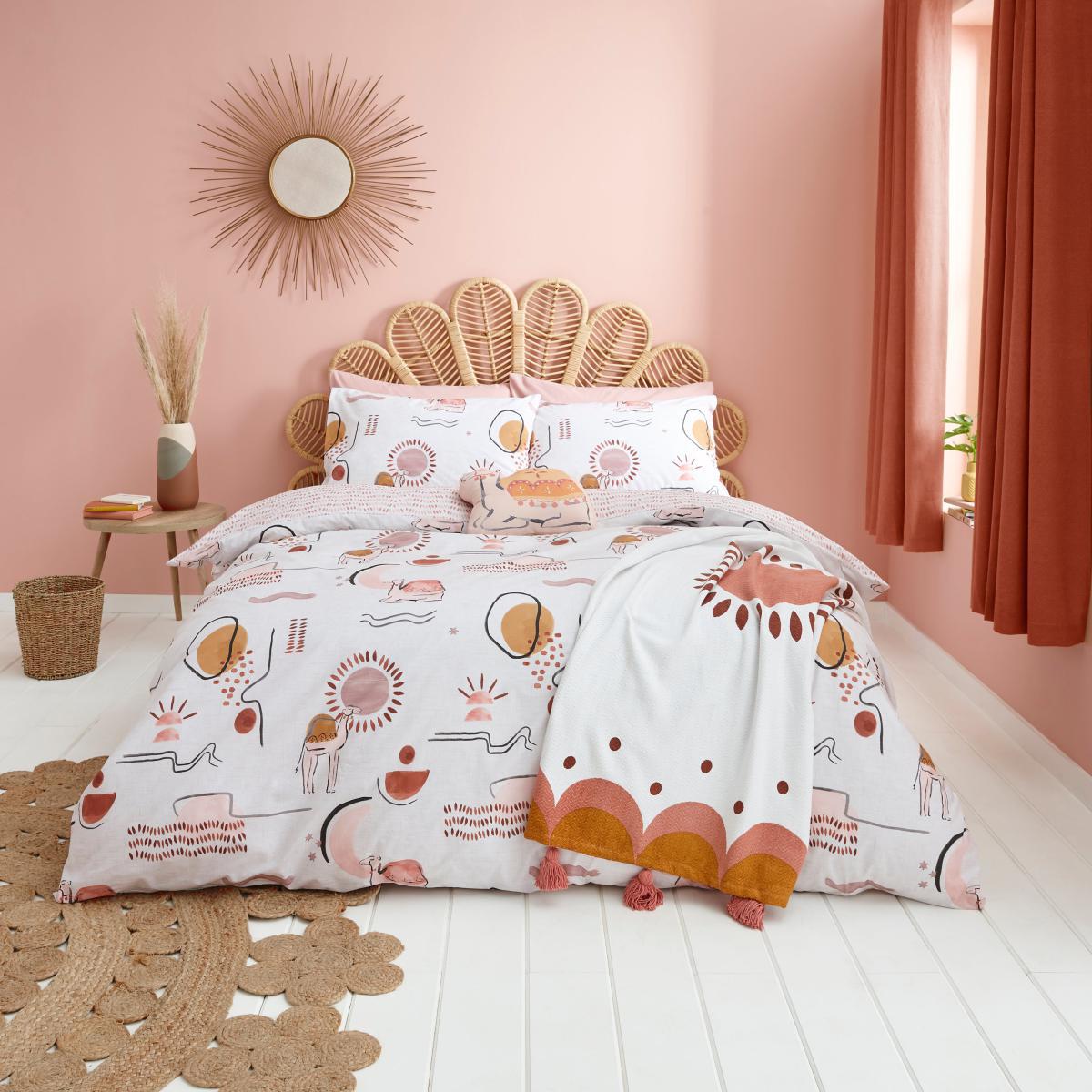 Boho Desert Throw Pink – image 4
