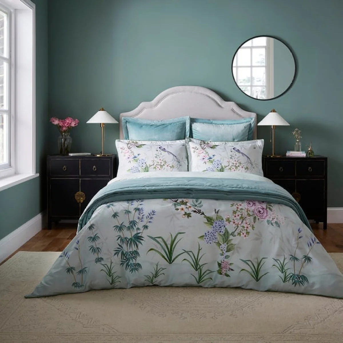 Dorma Burford Bedspread Green – image 2