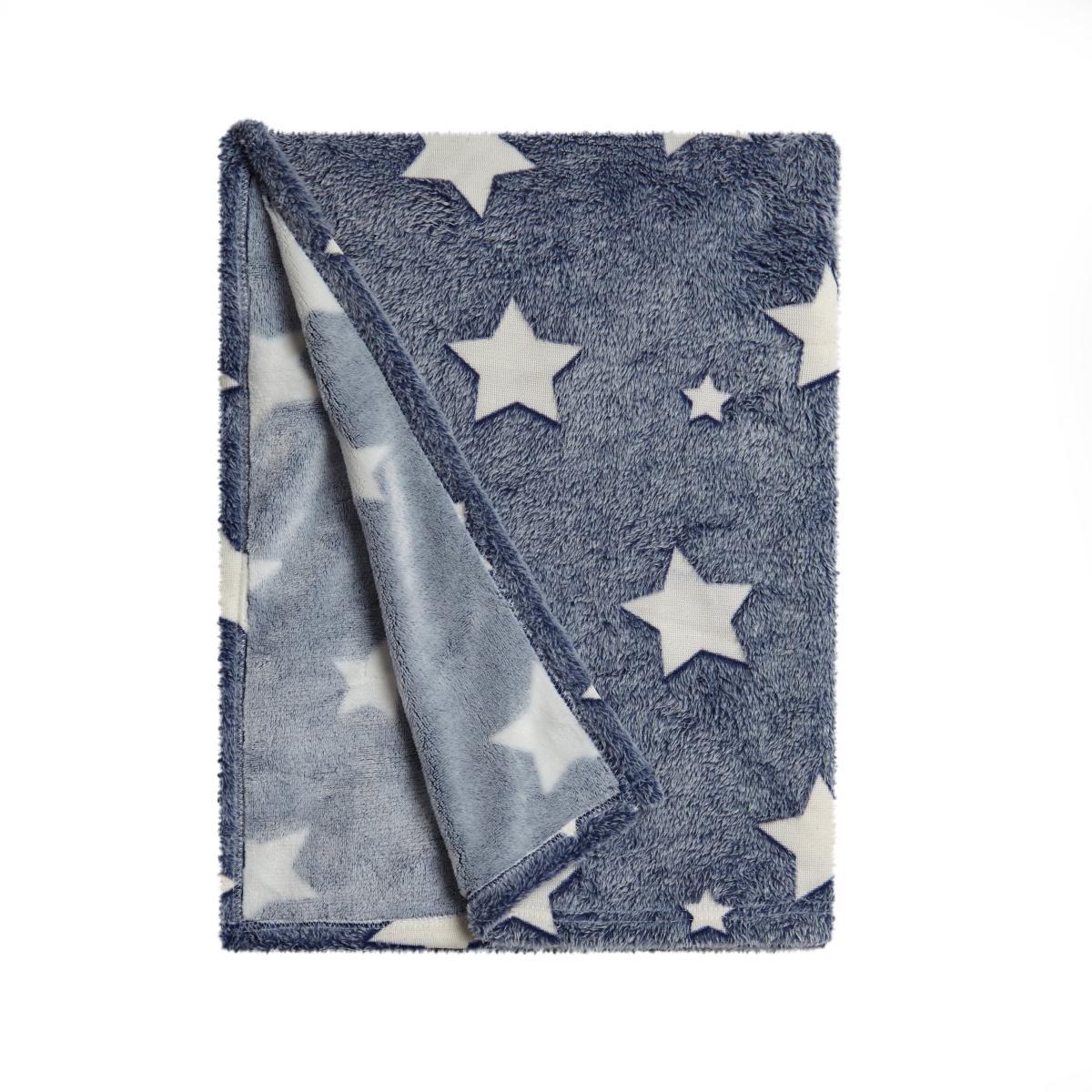 Glow In The Dark Stars Navy Blanket Navy – image 5
