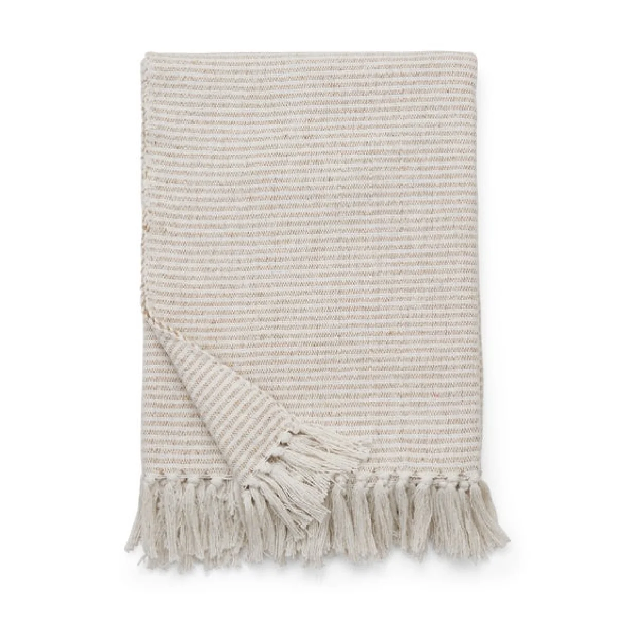 Russell Stripe Throw Natural – image 3