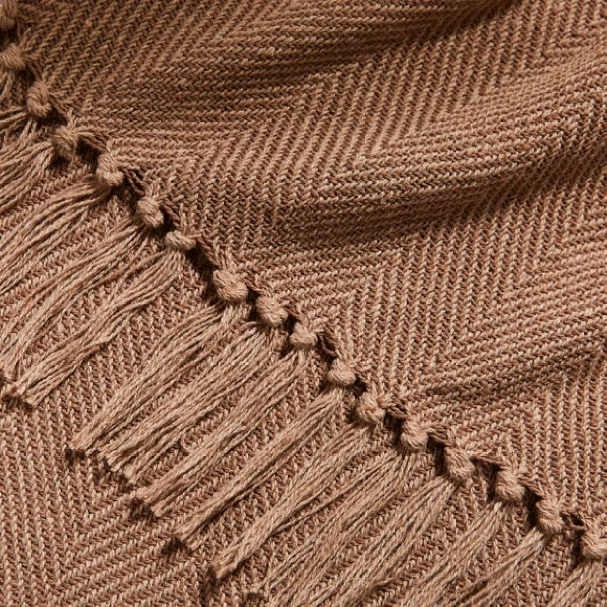 Jenson Herringbone Throw Blanket 130cm x 180cm – image 2