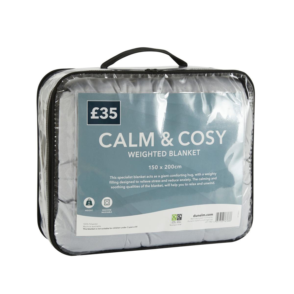 Calm and Cosy Grey 6kg Weighted Blanket Grey – image 3