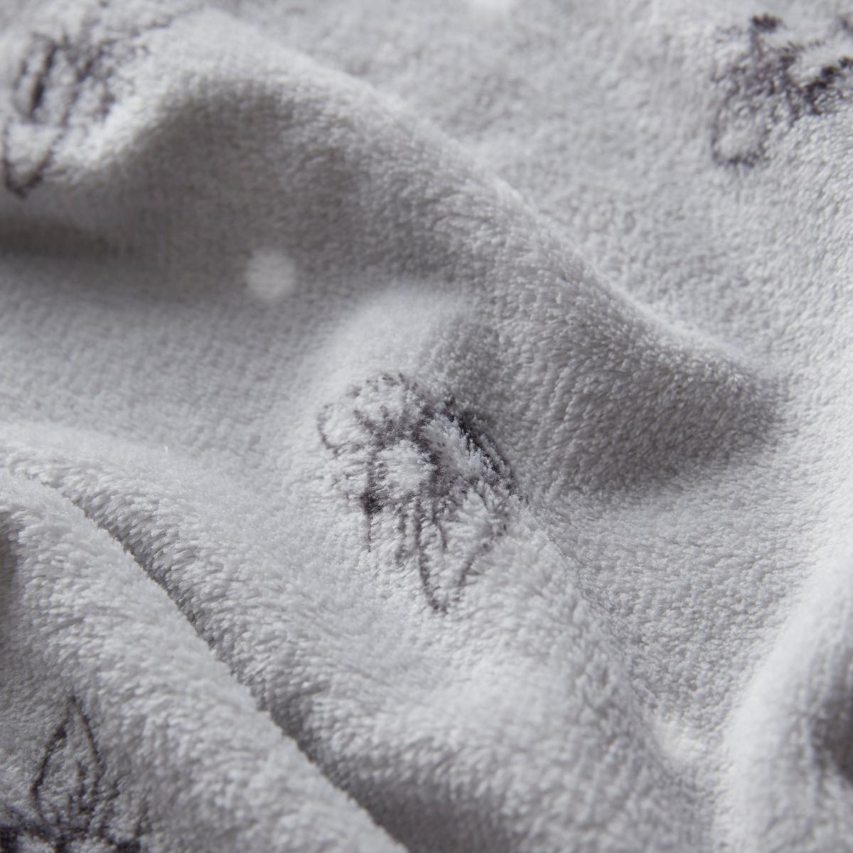 Bee Fleece Throw Grey – image 4