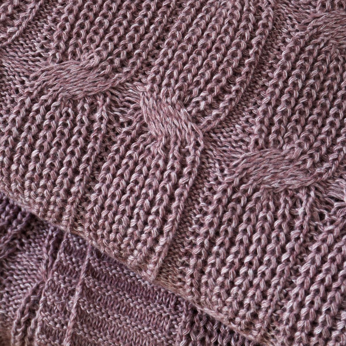 Chunky Marl Knit Throw Blanket 130cm x 170cm – image 2
