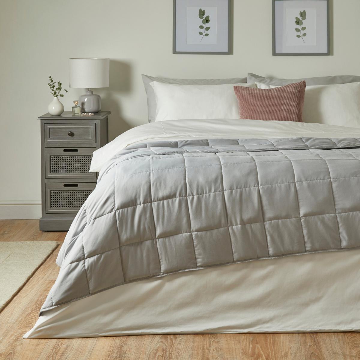 Calm and Cosy Weighted Blanket 5kg Grey – image 2
