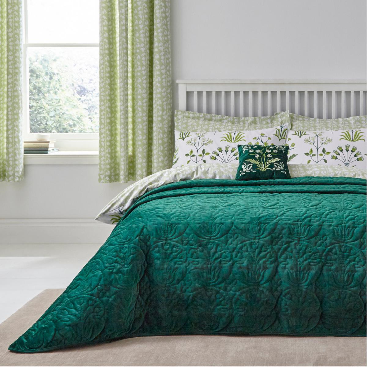 Lila Green Bedspread Green – image 1