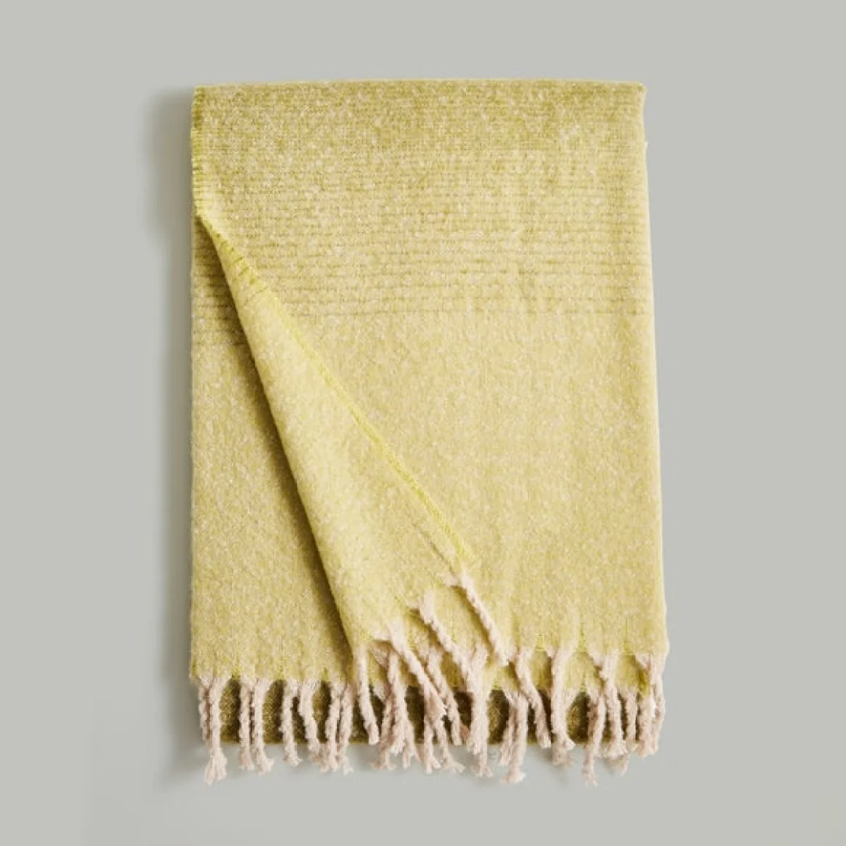 Ombre Mohair Throw 130x180cm Olive (Green) – image 5