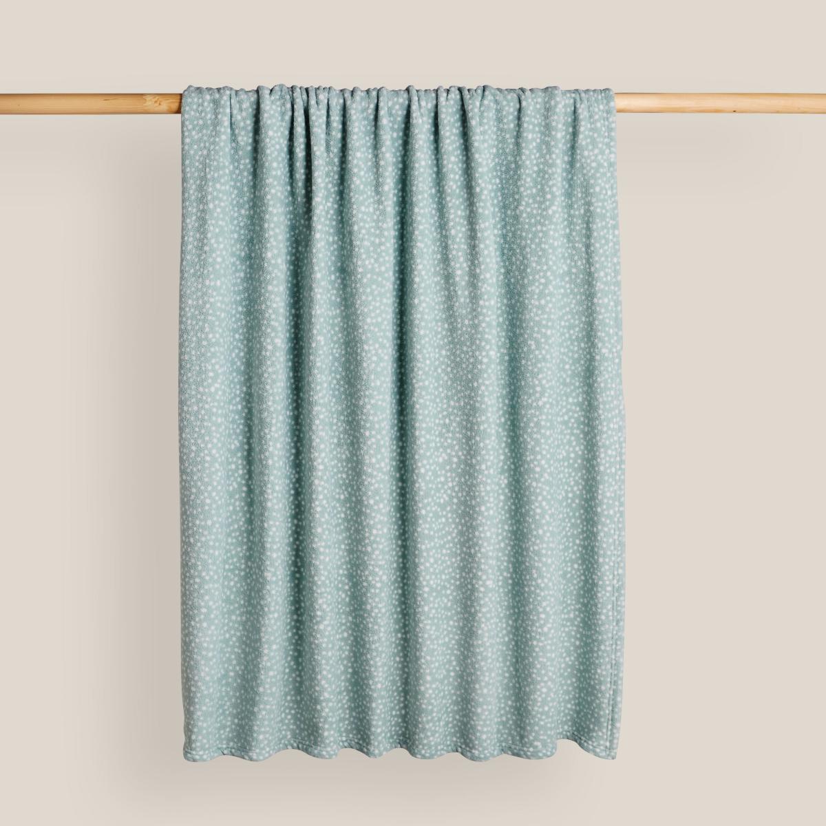 Dotty Seafoam Fleece Throw Blue – image 2