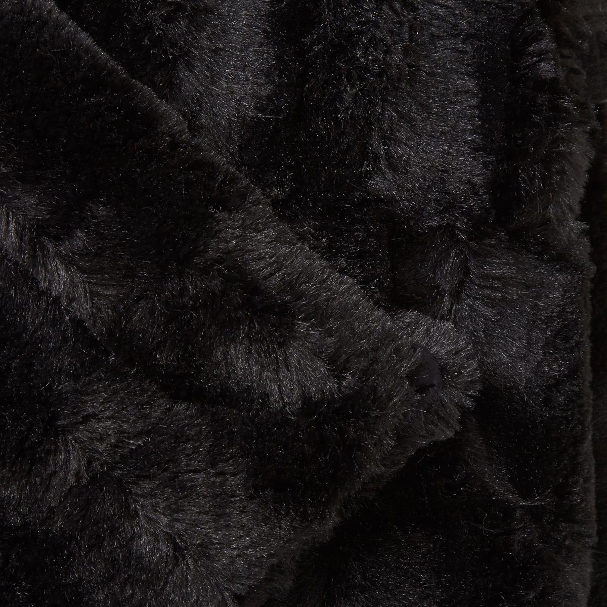 Plush Faux Fur 130cm x 180cm Throw Grey – image 3