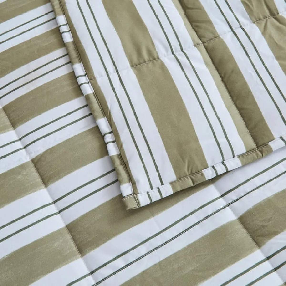 Quilted Stripe Weighted Blanket – image 2