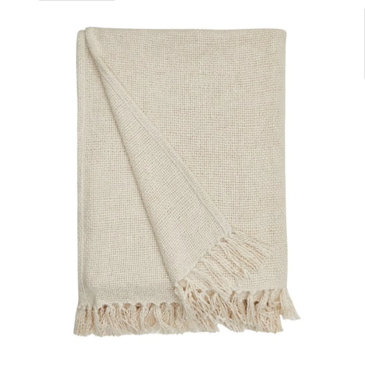 Aris Cotton Weave 200cm x 200cm Throw Black – image 3
