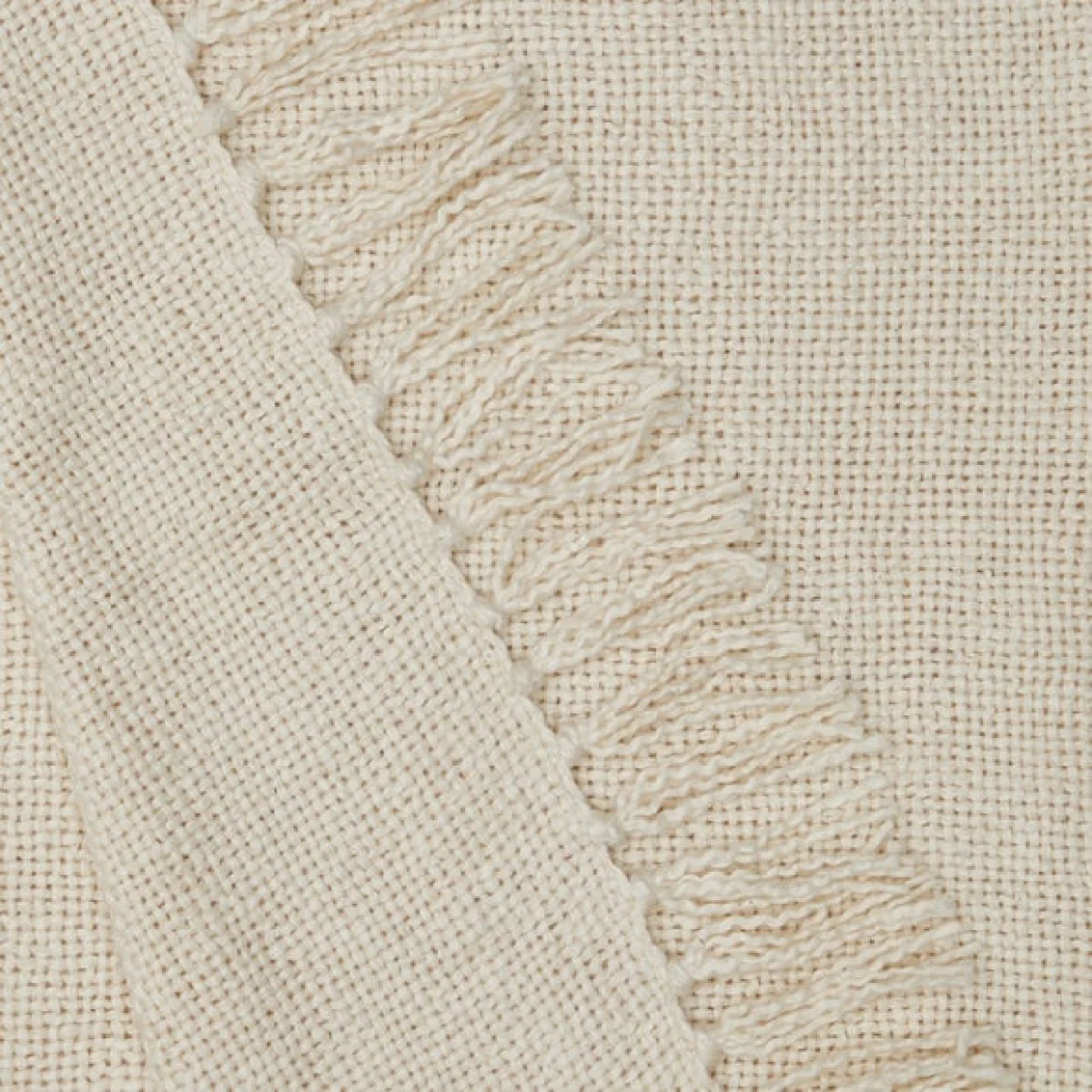 Aris Cotton Weave 200cm x 200cm Throw Black – image 4