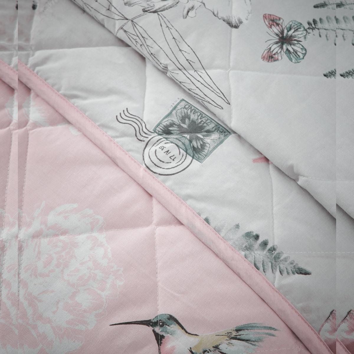 Heavenly Hummingbird Blush Bedspread Blush – image 2