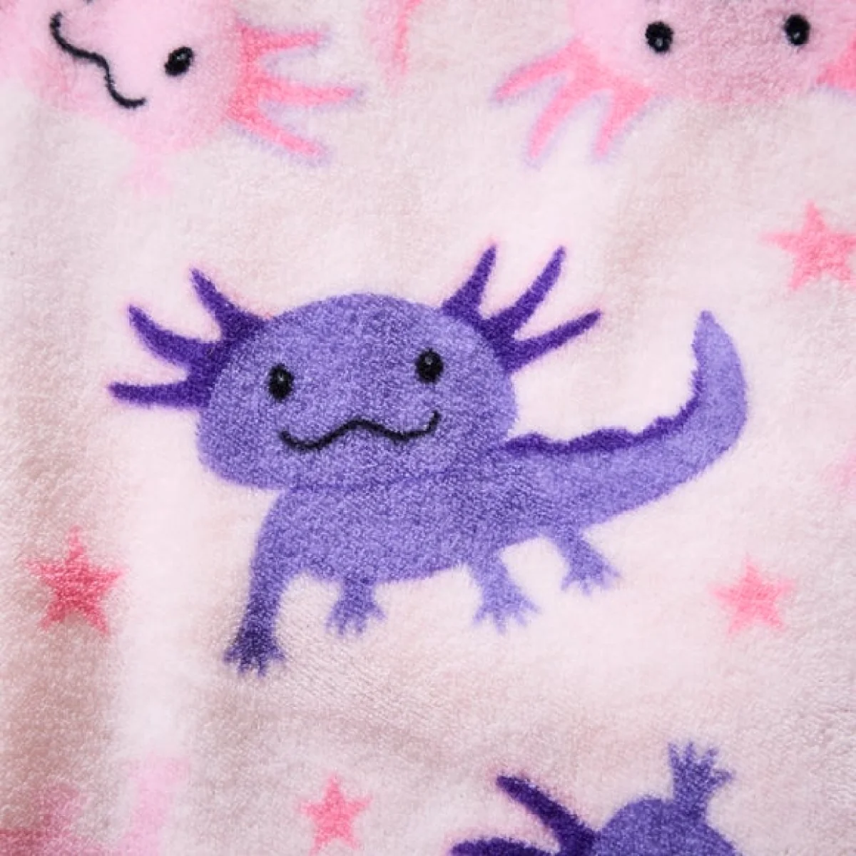 Cleo the Axolotl Printed Fleece 170cm x 130cm Throw Blanket – image 2