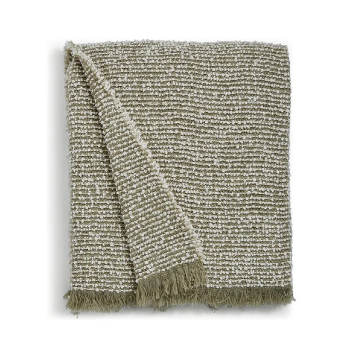 Kibworth Boucle Throw 130x180cm Sage (Green) – image 4