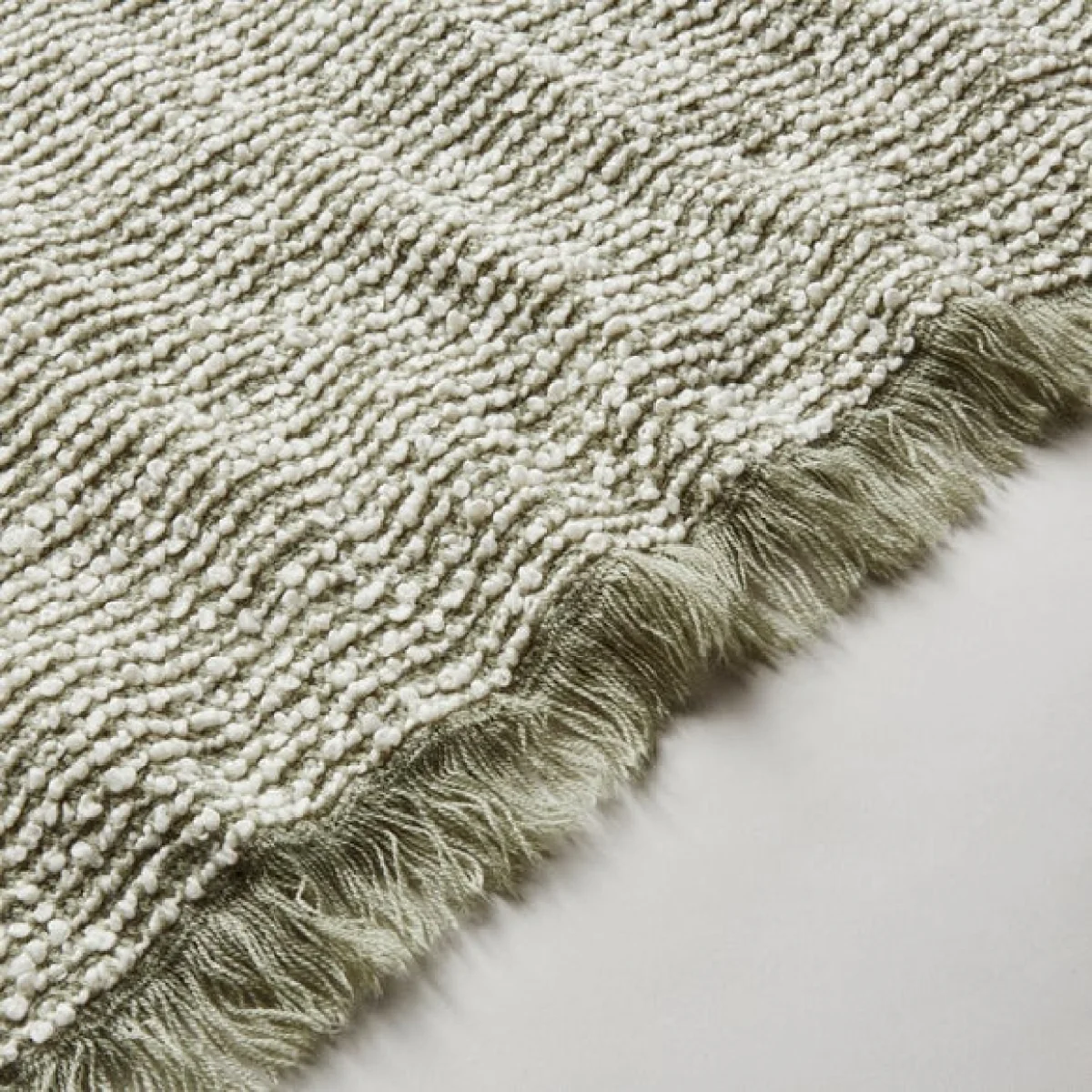Kibworth Boucle Throw 130x180cm Sage (Green) – image 5