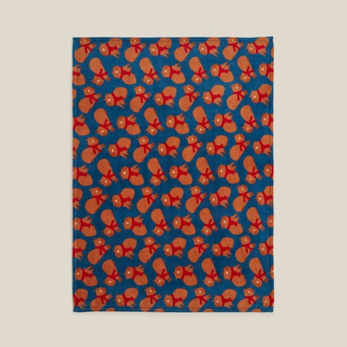 Capybara Printed Fleece 170cm x 130cm Throw Blanket – image 3