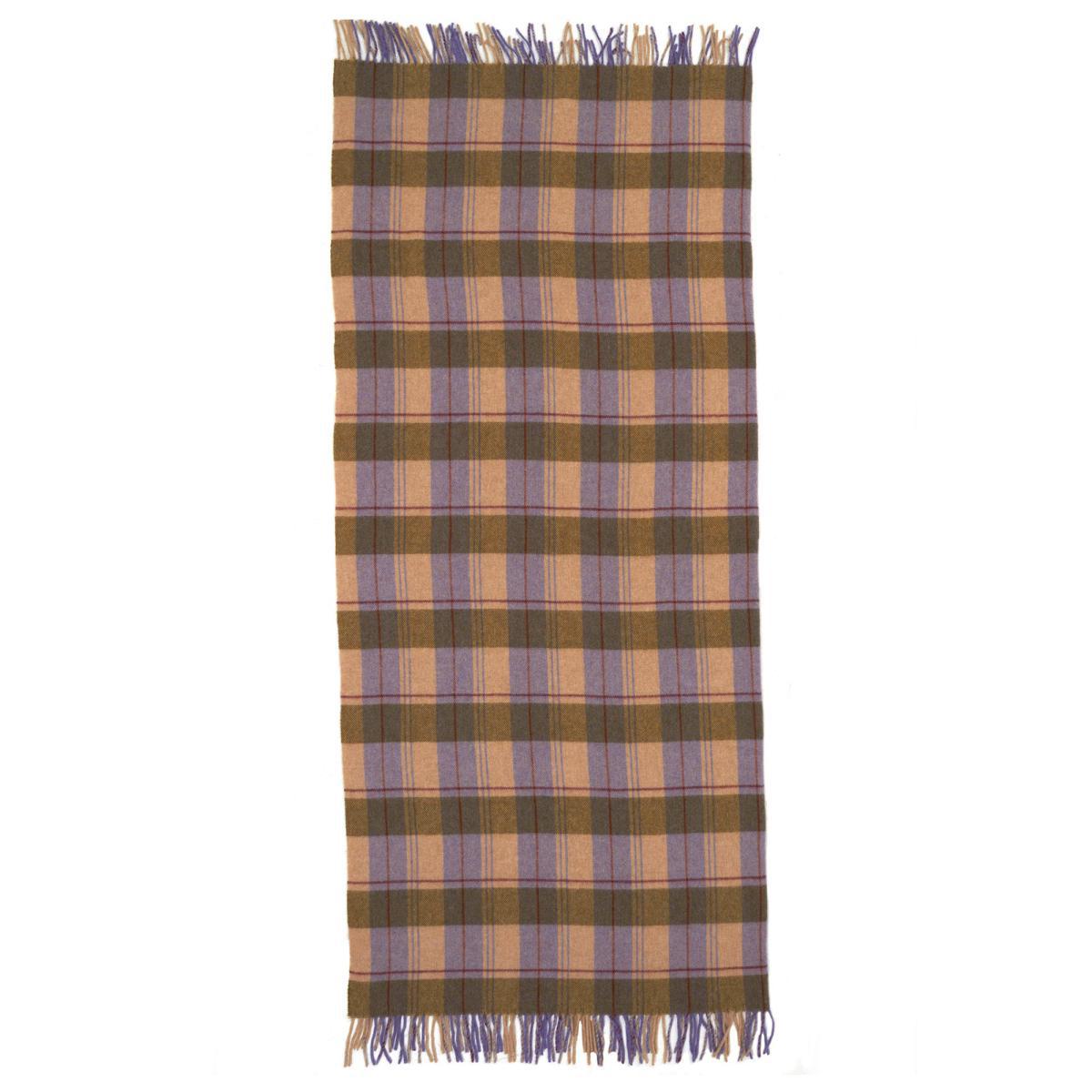 Checked Tweed Red Throw Red – image 3