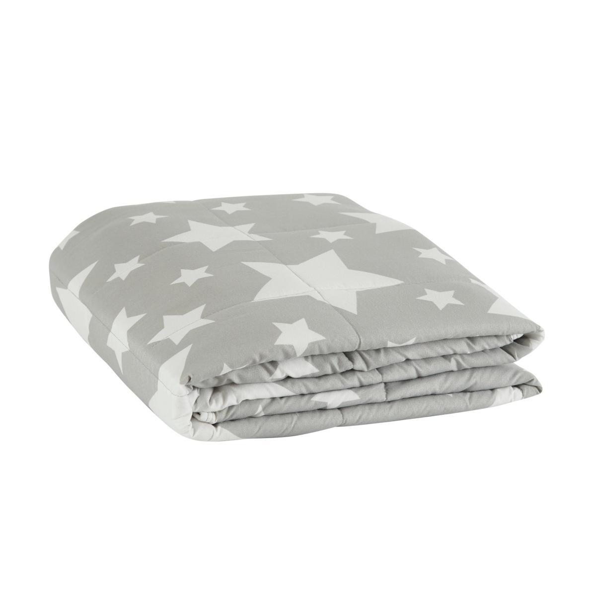 Stars 2.5kg Weighted Blanket White and Grey – image 3