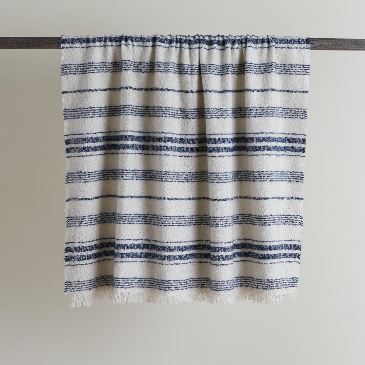 Churchgate Drayton Stripe Throw Folkstone Blue – image 2