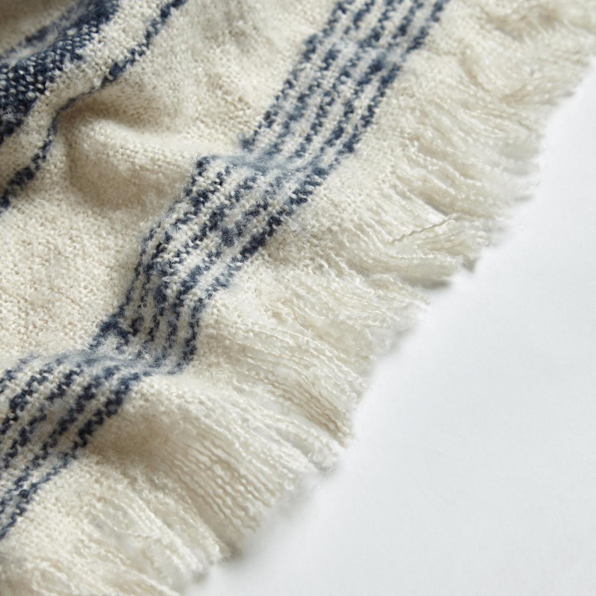 Churchgate Drayton Stripe Throw Folkstone Blue – image 3