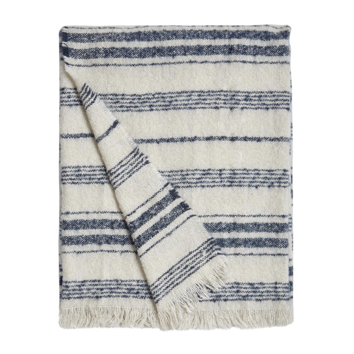 Churchgate Drayton Stripe Throw Folkstone Blue – image 5