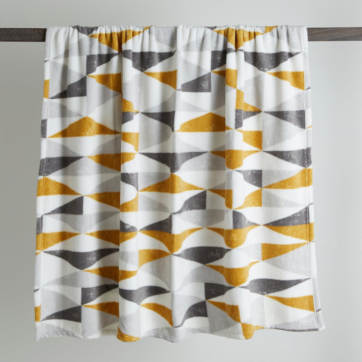 Ochre Triangles Throw 130x170cm Ochre – image 5