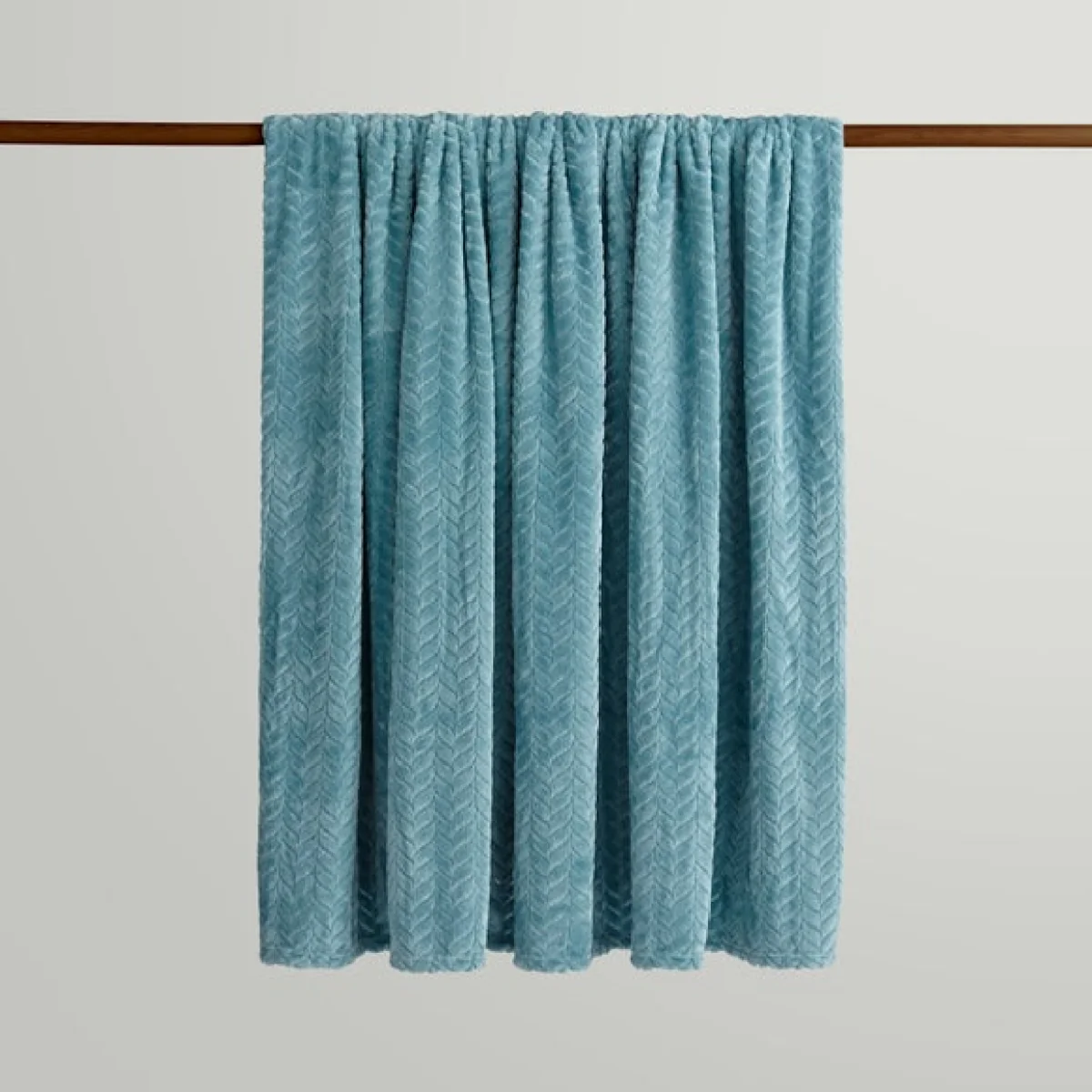 Amelia Recycled Throw, 200cm x 200cm Teal (Green) – image 2