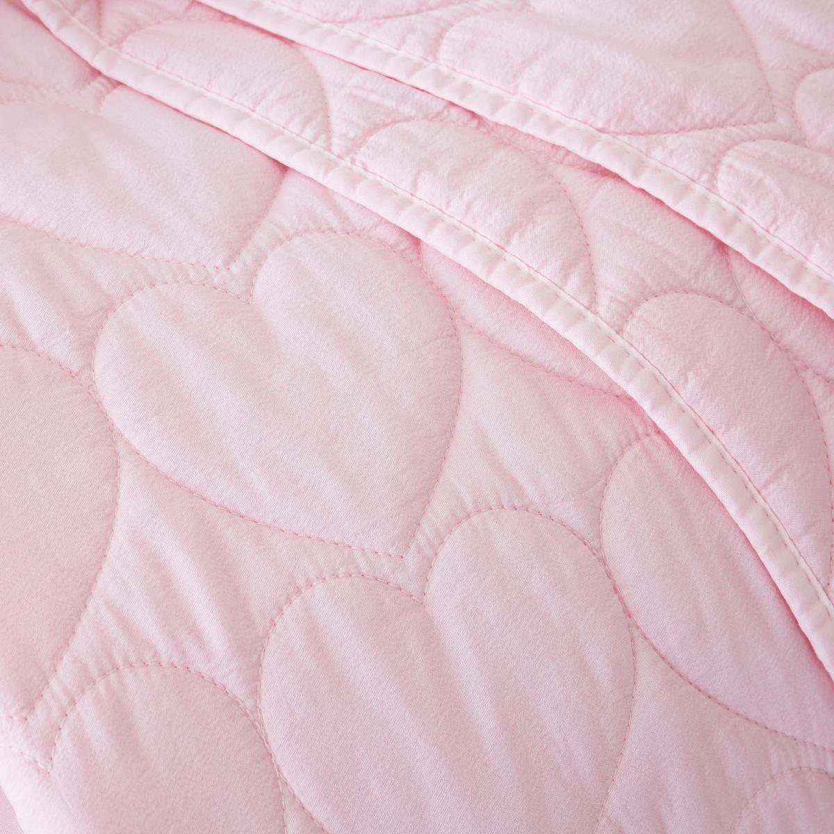 Pink Heart Bedspread Pink – image 2