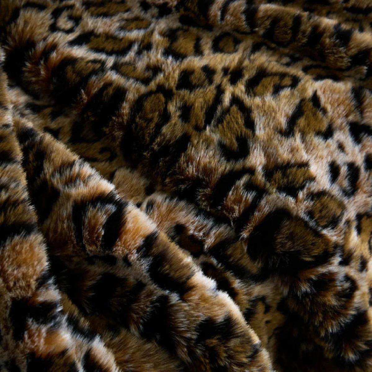 Leopard Print Faux Fur Throw Blanket 130cm x 180cm – image 2