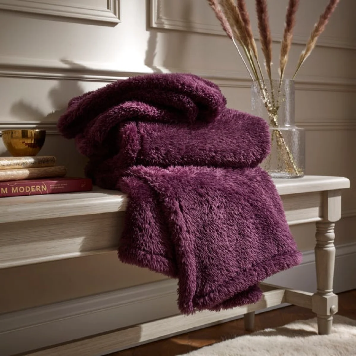 Teddy Bear Throw Teddy Purple – image 2
