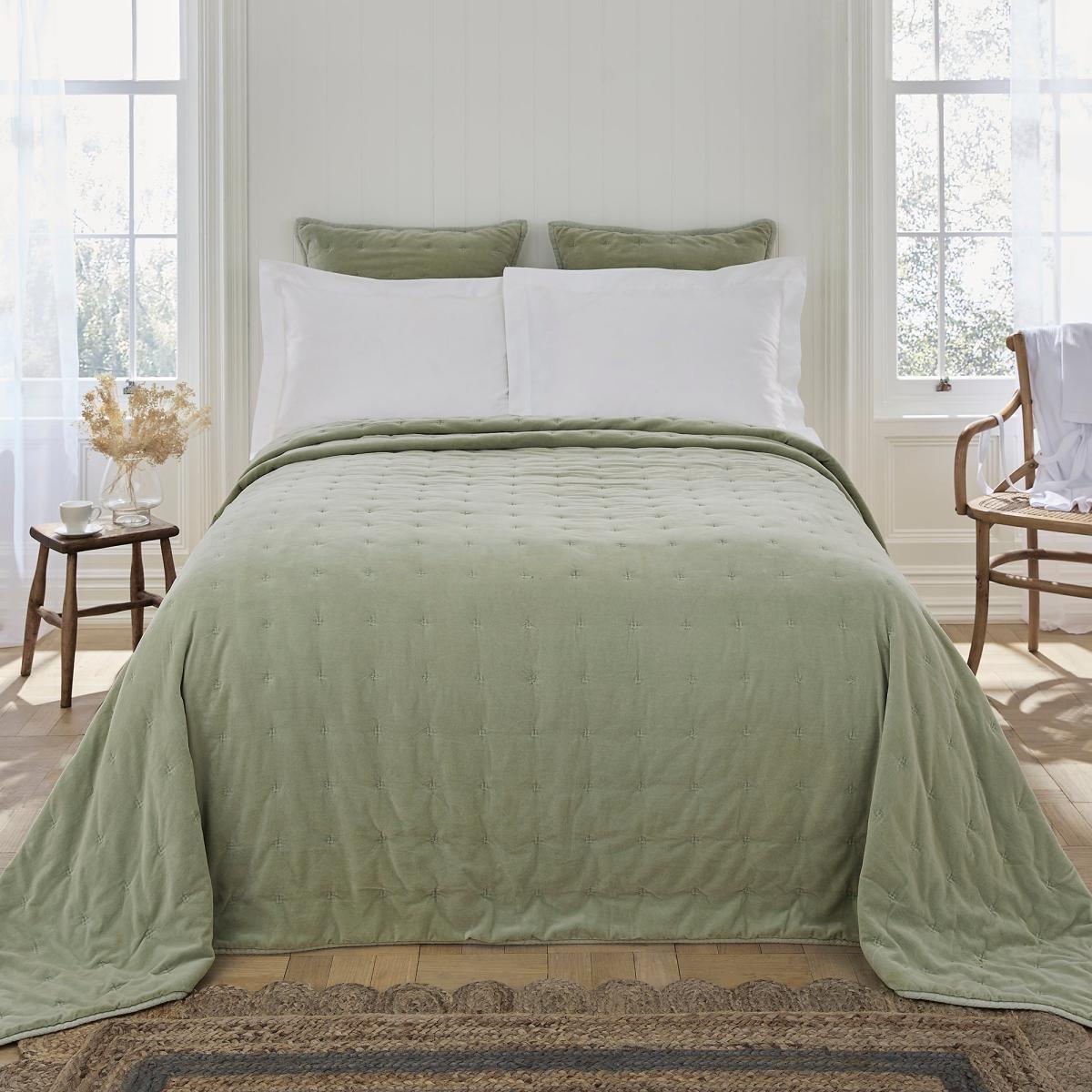 Dorma Adeena Sage Bedspread Sage – image 1