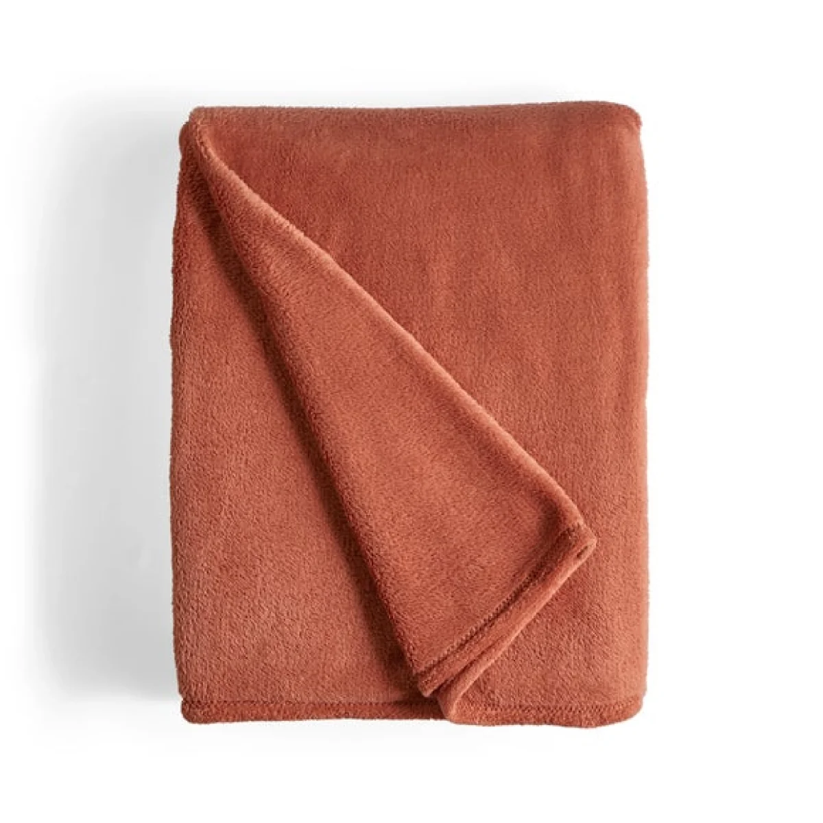Seriously Soft 220cm x 220cm Throw Terracotta (Orange) – image 5