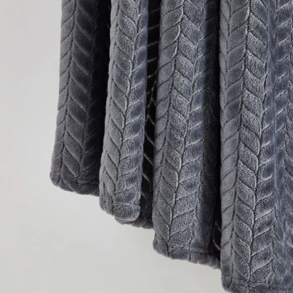 Amelia 200cm x 200cm Throw Charcoal – image 2