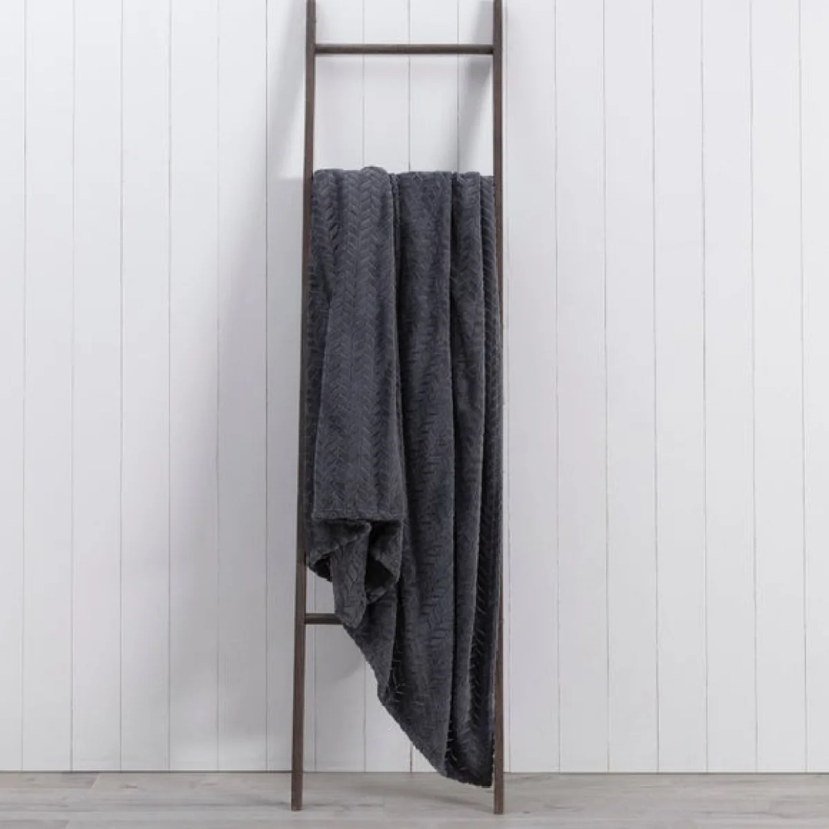 Amelia 200cm x 200cm Throw Charcoal – image 1
