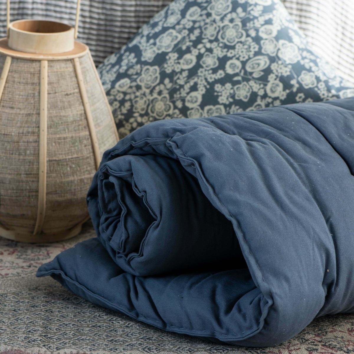 Long Blue Bed Roll – image 1