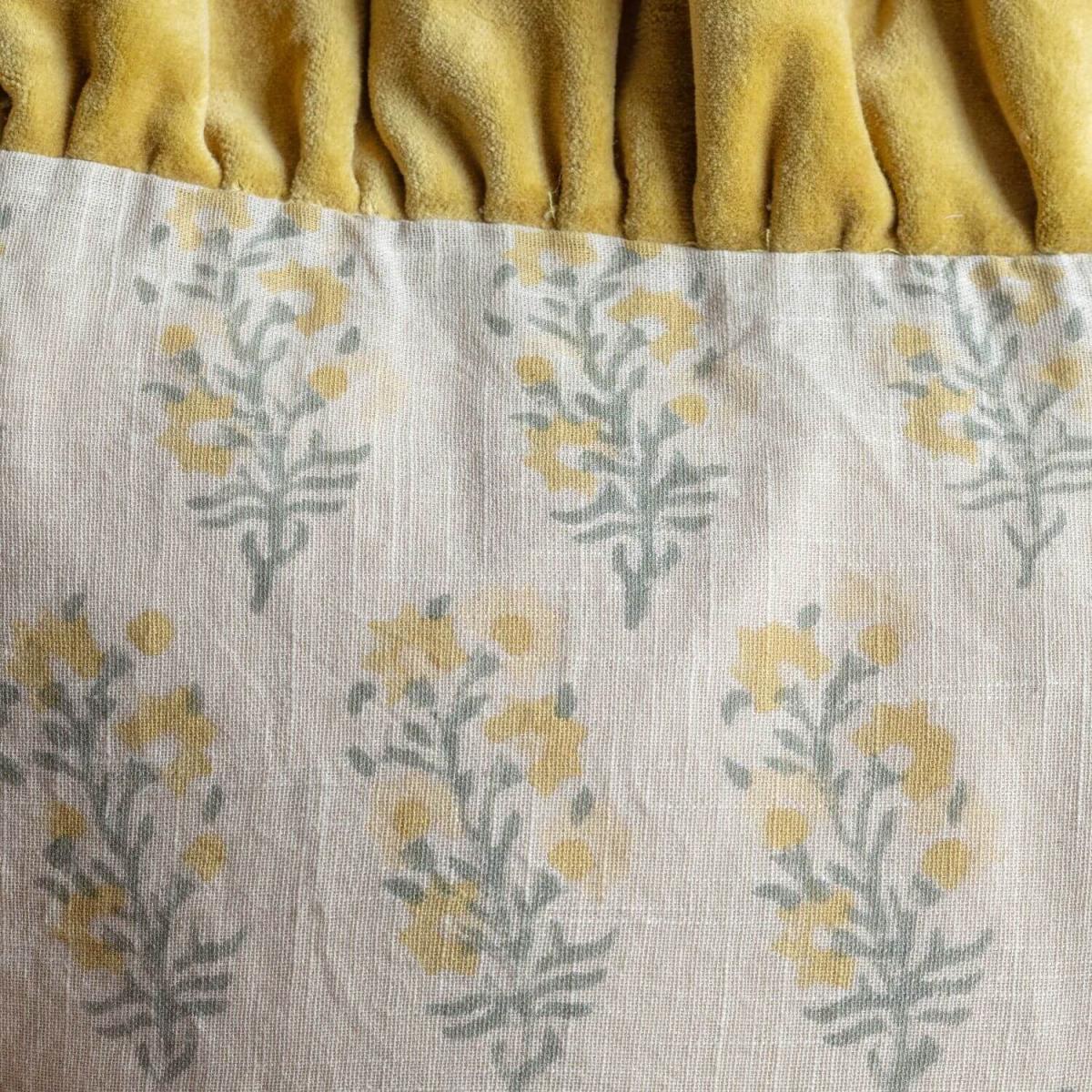 Graham and Green Asta Floral Block Printed Sherpa Throw – image 4