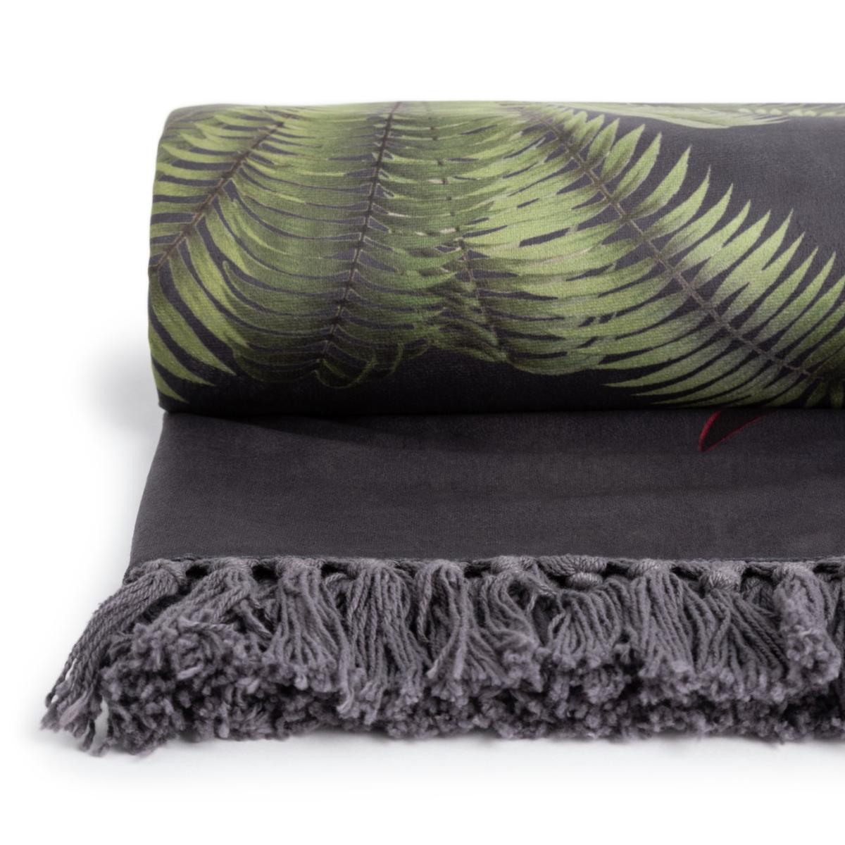 Habitat Graphic Palm Printed Throw - Black - 125X150cm – image 3