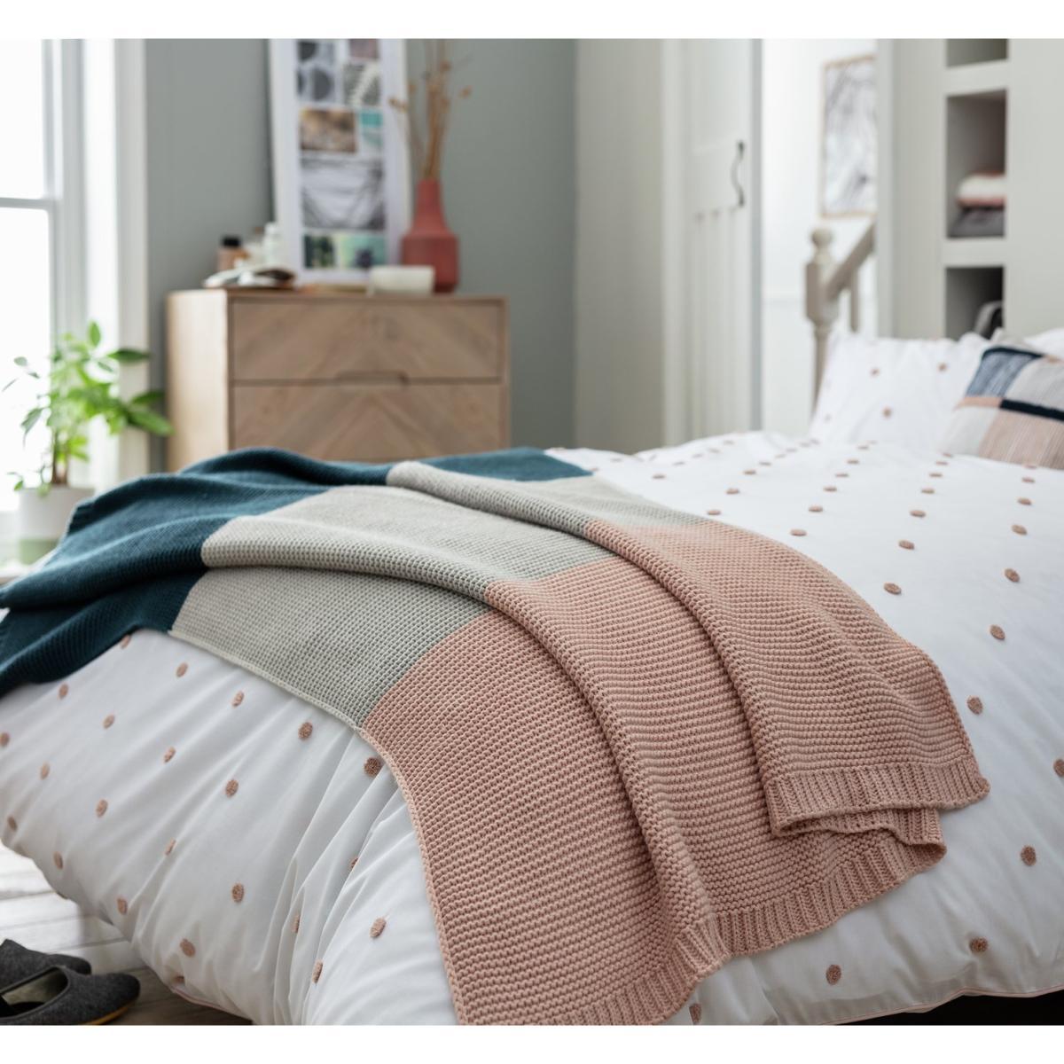 Habitat Skandi Block Throw - Multicoloured – image 2