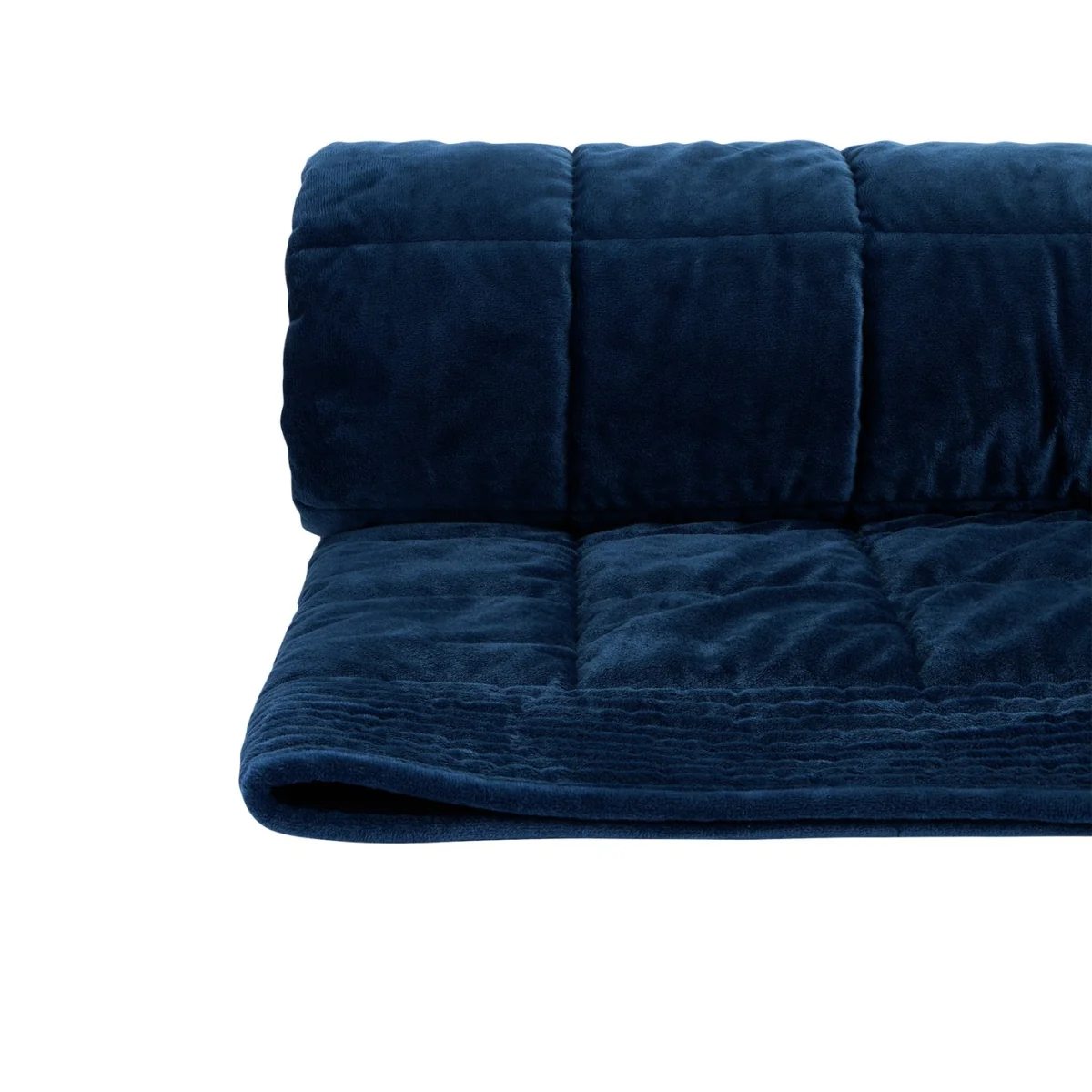 Habitat Velvet Quilted Bedspread - Navy - 200x150cm – image 3