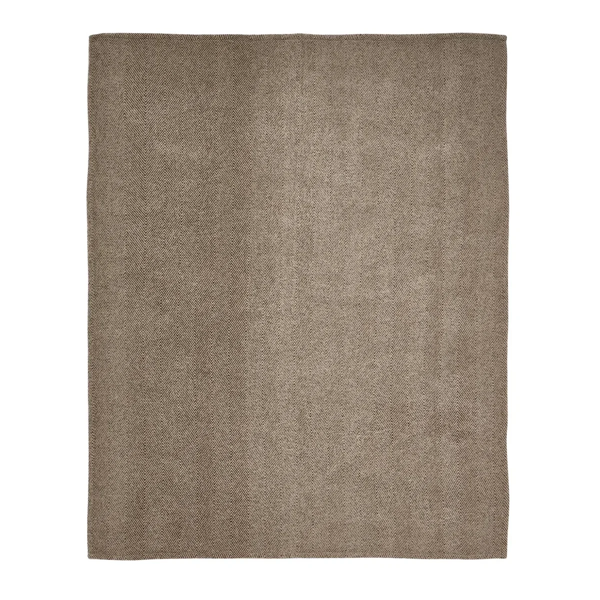 Habitat Herringbone Faux Wool Throw - Khaki - 150x125cm – image 2