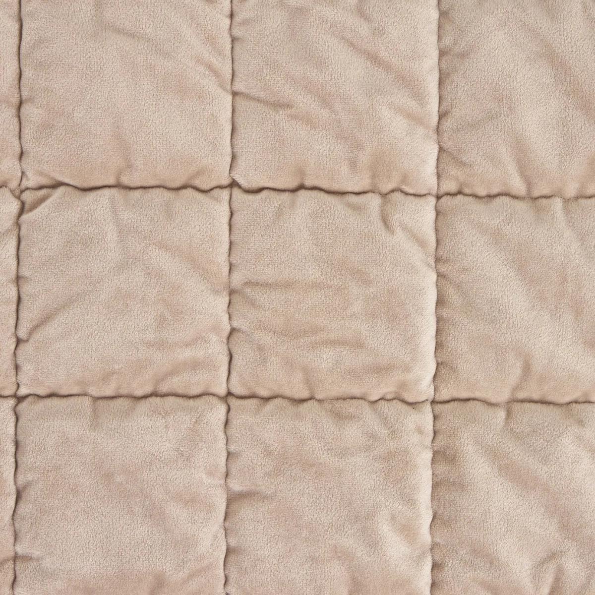 Habitat Velvet Quilted Bedspread - Beige - 220x200cm – image 2