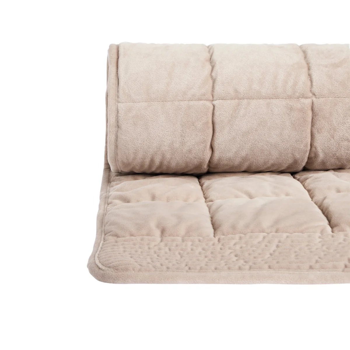 Habitat Velvet Quilted Bedspread - Beige - 220x200cm – image 3